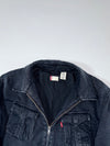 Levi's Black Denim Padded Zip-Up Work Jacket  (M)
