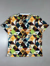 Tropical Patchwork Print Polo Shirt (2Xl)