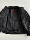 Vintage Profirst Black White Motorcycle Racing Jacket padded (XL)