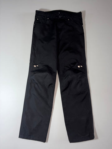 Waterproof Breathable Utility Pants – Black (Knee Padded )(W:34) (L:43)