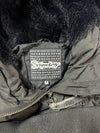 Superdry Black Hooded Puffer Bomber Jacket (M)