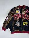 MX Leopard Varsity Jacket – “Baking Stanford” Back Print (2XL)