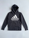 Adidas Athletics Logo Hoodie | Black | Big Spellout (M)