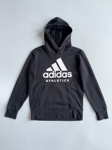 Adidas Athletics Logo Hoodie | Black | Big Spellout (M)
