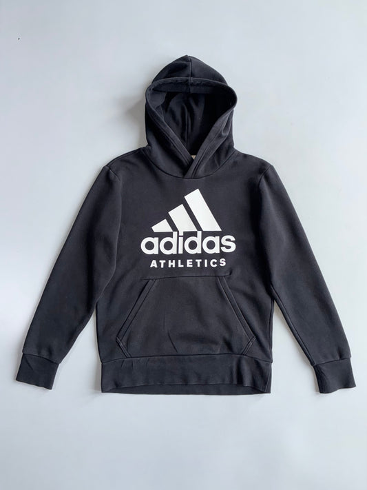 Adidas Athletics Logo Hoodie | Black | Big Spellout (M)