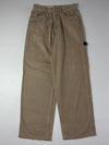 Vintage 90s Tommy Hilfiger Khaki Carpenter Jeans Big Flag Patch (W:30) (L:44)