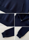 Premium Cozy Boxy Fit 350 Gsm Over Sized Hoodie (Brand New| DDA Original) Navy blue