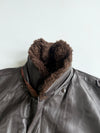 Schott NYC | 184SM G-1 Cowhide Flight Jacket | Pure Leather| (USA Made, Detachable Collar + Liner) (XL/2XL)