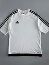 Adidas Climalite Estro 15 Short Sleeve Football Jersey — White/Black (L)