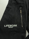 Lifework Geometric Signature Black Cargo Jogger Pants (W:32) (L:36)