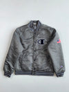 Champion Big C Chenille Satin Varsity Bomber Jacket(L)