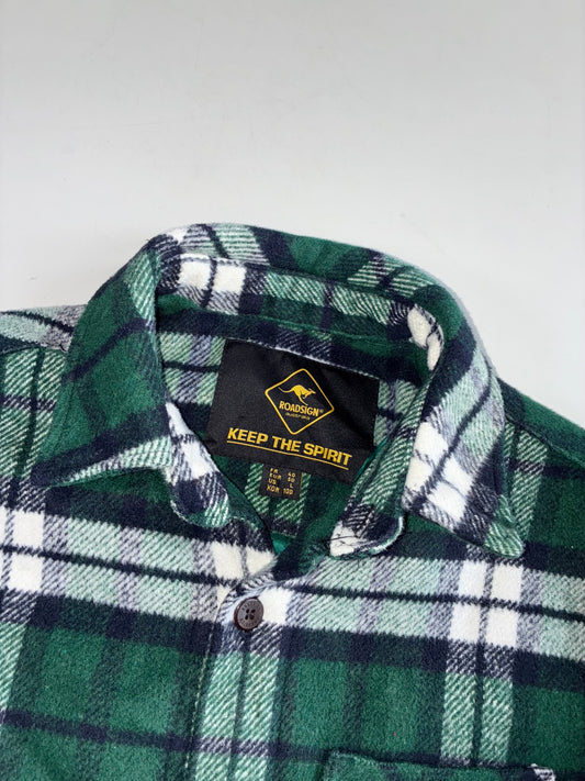 Roadsign Australia Green Plaid Quilted Flannel Shirt Jacket (S/M)