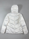 Vintage Edwin Something White Fur Hood Puffer Jacket Women’s (S)