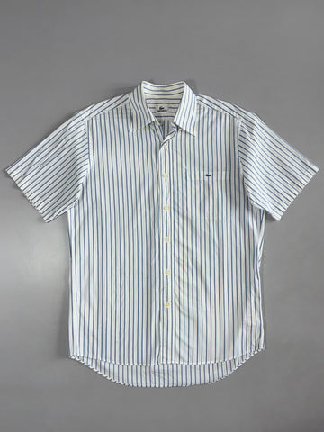 Lacoste Striped Short Sleeve Shirt (L)
