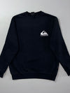 Quiksilver Classic Logo Black Crewneck Sweatshirt (M)