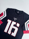 Nike Dodgers #16 Football Jersey Tee – Black/Red (S)