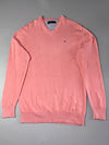 Tommy Hilfiger Cotton V-Neck Sweater – Salmon Pink (M/L)