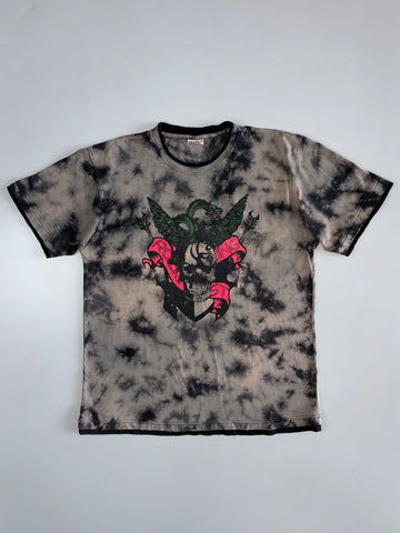 Rock King Skull Dragon Tie-Dye Tee (XL)