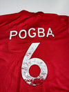 Adidas Manchester United Chevrolet Sponsor Pogba #6 Home Red Football Jersey (S)