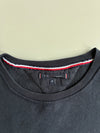 Tommy Hilfiger Essential Logo Black Crewneck Sweatshirt(M)