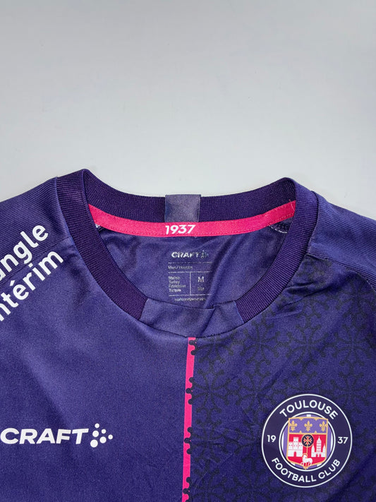 Craft Sportswear Toulouse Football Club 1937 Official Home Match Jersey Purple Pink Accent Short Sleeve Football T-Shirt (M)