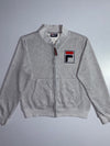 Fila White Line Zip-Up Sweatshirt – Grey, (S)