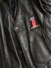 Harley Davidson Vintage Black Leather Lace-Up Vest (S)