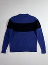 Calvin Klein Jeans | Blue Black Shetland Wool Knit Sweater (S)