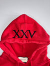 Gucci | XXV Embroidered Hoodie | Red (M)