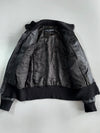 2000s Dolce & Gabbana mainline multi-pocket aviator flight leather bomber Jacket Sheepskin Leather  100% Authentic verified by LegitGrails Size (M)