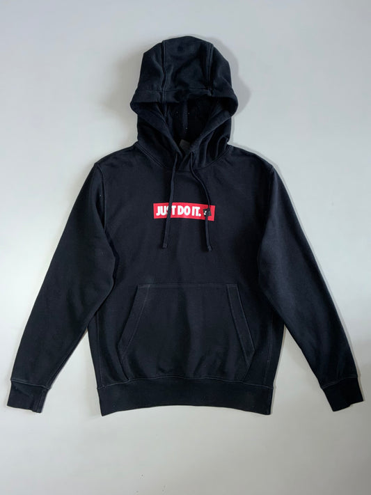 Nike Just Do It Box Logo Black Hoodie (M)