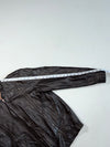 Vintage Dark Brown Leather Zip-(S)