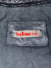 Sexy Woman Women’s Navy Leather Biker Jacket – (S)