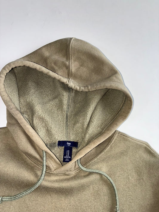 Gap Olive Arch Logo Fleece Hoodie (M)