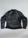 Richa Black Leather Racer Jacket (S/M)