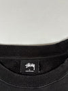 Stüssy Stock Logo Embroidered Black Crewneck Sweatshirt (L/XL)
