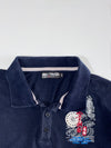 Big Train Osaka Koi & Waves Embroidered Japanese Polo – Navy (L)