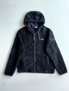 National Geographic Black Sherpa Fleece Zip-Up Hoodie (S)