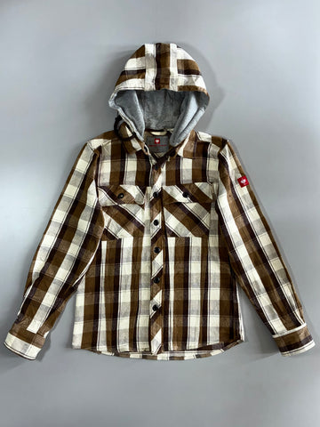 Engelbert Strauss Flannel (Detechable Hood) Hooded Shirt Jacket (M/L)