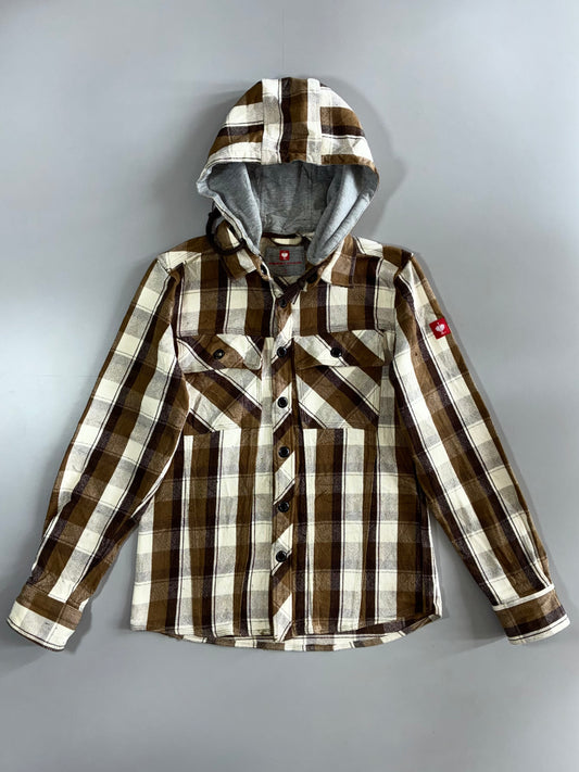 Engelbert Strauss Flannel (Detechable Hood) Hooded Shirt Jacket (M/L)