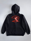 Evisu | Dual Crane Embroidered Full-Zip Hoodie | Black (2XL/3XL)