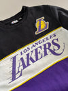 NBA Los Angeles Lakers Colorblock Crewneck Sweatshirt – Black & Purple (S)