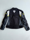 Rev'it! Black & Neon Textile Motorcycle Riding Jacket – Armoured (Padded) (2XL)