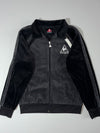 Le Coq Sportif Velour Track Jacket – Black, Vintage Style (S)