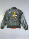 ZMilitary Inspired Flying Tigers MA-1 Flight Embroidered patches Jacket (S)