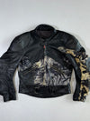 Hein Gericke Splatter-Print Racing Pure Leather Jacket (M)