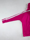 Vintage Adidas Pink Climacool Zip-Up Hooded Track Jacket (S)