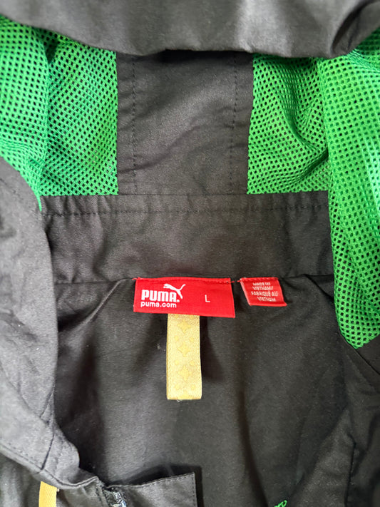 Puma Jamaica Football Federation Hooded Windbreaker Jacket (L)