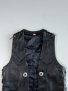 Vintage Fringe Concho Leather Vest (S)