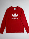 Adidas Originals Trefoil Logo Crewneck Sweatshirt – Red (M)